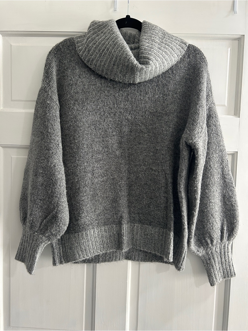 Nine West Gray Cowl Neck Sweater